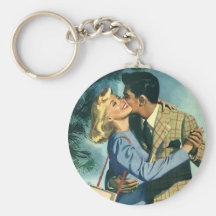 Vintage Liebe und Romance, Weihnachtstanz Schlüsselanhänger