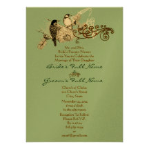 Vintage Liebe-Vögel, die Einladung Wedding sind