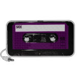 Vintage lila Aufkleber-Kassette iPod Lautsprecher