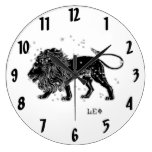 Vintage Löwe-Wand-Uhr