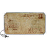 Vintage Luftpost-Postkarte Notebook Speaker