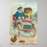 Vintage lustige Bären Poster