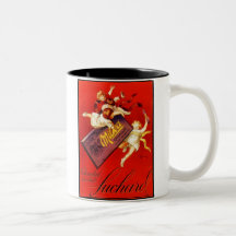 Vintage Milka Schokoladen-Anzeige Kaffeehaferl