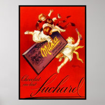 Vintage Milka Schokoladen-Anzeige Plakat