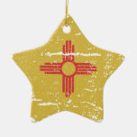 Vintage NEW-MEXIKO Flagge Ornament