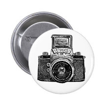 Vintage Ostdeutsche Kamera Anstecknadelbuttons