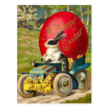 Vintage Osterhasen-Postkarte