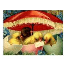 Vintage Ostern-Karte (1) Postkarte