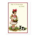 Vintage Ostern-Postkarte