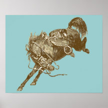 Vintage Pferdekunst Poster