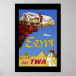 Vintage Plakat-Reise Ägypten