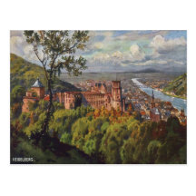 Vintage Postkarte Heidelbergs Deutschland