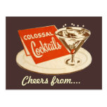 Vintage Postkarte - kolossale Cocktails