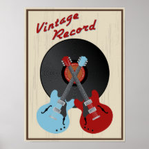 Vintage record print