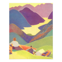 Vintage Reise, Familien-Picknick, Gebirgsferien Einladungskarten