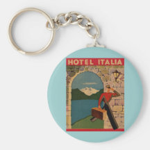 Vintage Reise - Hotel Italien Schlüsselband