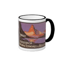 Vintage Reise, Matterhorn-Berg in der Schweiz Teetasse