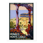 Vintage Reise - Monaco Monte Carlo Postkarten