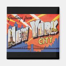 Vintage Reise New York City Magnete