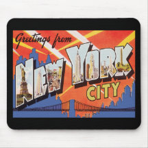 Vintage Reise New York City Mousepads