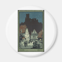 Vintage Reise-Plakat-Anzeigen-Retro Drucke Kühlschrankmagnet
