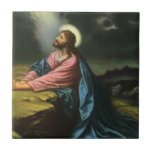 Vintage Religion, Jesus betender Christus, Gethsem Keramikfliesen