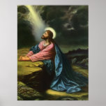 Vintage Religion, Jesus betender Christus, Gethsem Posterdruck