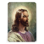 Vintage religiöse Leute, Porträt von Jesus Christu Einladung