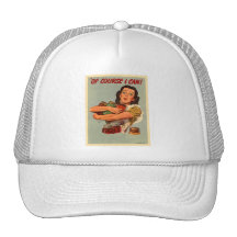 Vintage Retro Frauen WW2 selbstverständlich kann i Baseballcaps