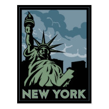 Vintage retro Reise New York Vereinigte Staaten US Postkarte