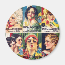 Vintage Rio- de Janeirosammlung Kühlschrankmagnet