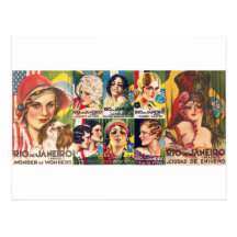 Vintage Rio- de Janeirosammlung Postkarte
