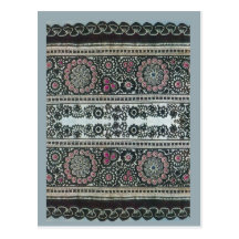 Vintage Romanian embroidery, traditional design Post Cards
