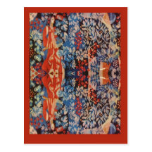 Vintage Romanian embroidery, traditional design Post Cards