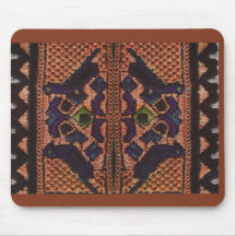 Vintage Romanian embroidery, wool, pattern Mousepads