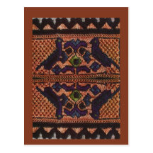 Vintage Romanian embroidery, wool, pattern Post Cards