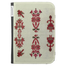 Vintage Romanian needlework, embroidery Case For The Kindle