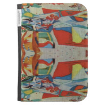 Vintage Romanian needlework, embroidery Kindle Folio Case