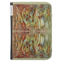Vintage Romanian needlework, embroidery Kindle Keyboard Cases