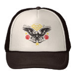 Vintage Rosen und Adler Tatttoo Fernlastfahrer-Kap