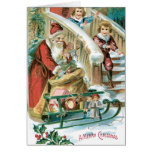 Vintage Sankt-Weihnachtskarte