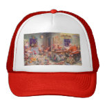 Vintage Sankt Werkstatt-Nordpolelfe und -spielware Trucker Caps