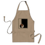 Vintage Schale Kaffee; Schwarzweiss-Kunst-Deko Schürzen