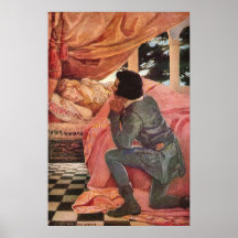 Vintage Schneewittchen durch Jessie Willcox Smith Posterdruck