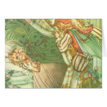 Vintage Schneewittchen-Prinzessin, Prinz Bezaubern Grußkarten