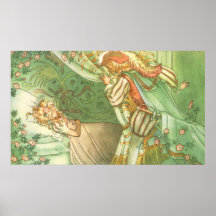 Vintage Schneewittchen-Prinzessin, Prinz Bezaubern Plakat