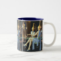 Vintage Science Fiction-Wellness-Center-Schönheits Kaffee Haferl