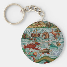 Vintage Seemonster Schlüsselbänder