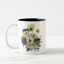 Vintage Stiefmütterchen… Kaffeetasse