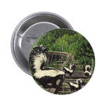 Vintage Stinktiere, wilde Tiere, Waldgeschöpfe Button